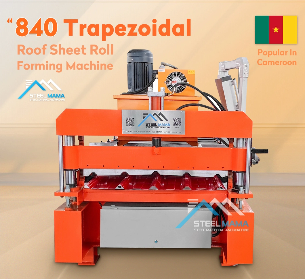 Produce Roof 840 Ibr Trapezoidal Metal Forming Machine/Glazed Trapezoidal Metal Roofing Sheet Single Panel Making Machine/Steel Sheet Roll Former