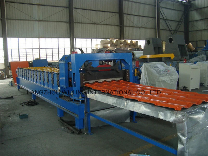 Wave Glazed Steel Tile Roll Forming Metal Forging Machinery