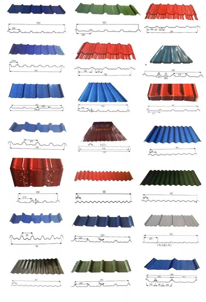 China Supply Roof Tiles Metal Sheet PPGI Corrugated Galvanized Roofing Sheet/Color Coated Galvanized Roofing